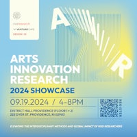 a poster for the arts innovation research 2021 showcase